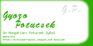 gyozo potucsek business card