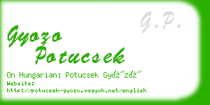 gyozo potucsek business card